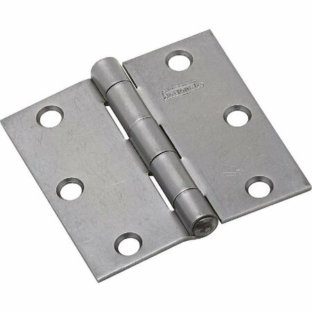 NATIONAL 3 In. Square Steel Broad Door Hinge N140467